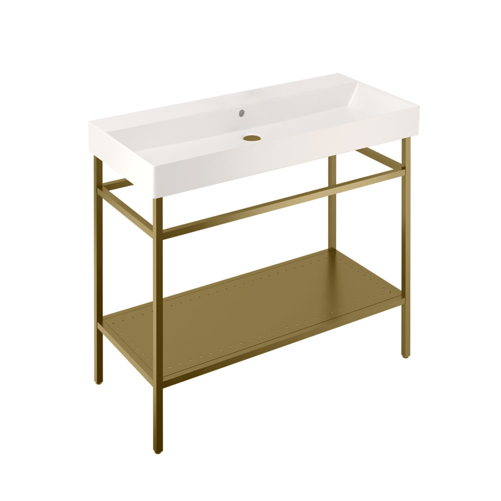 Frame stand for 1000 basin - brushed brass - NTH